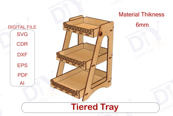 Estanteria Con Tres Niveles Creativo Digital
